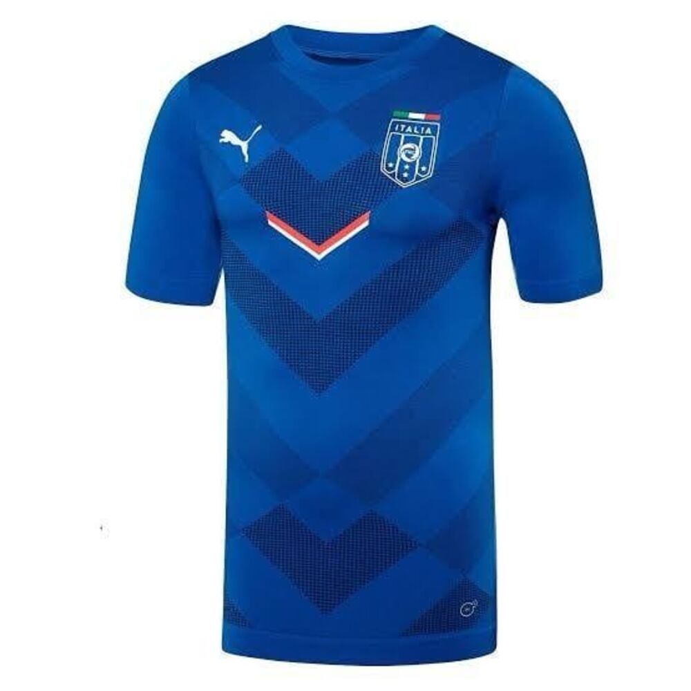 Puma Italy Italia FIGC Blue Pre-Match Training Jersey 2015 2016 Soccer Football